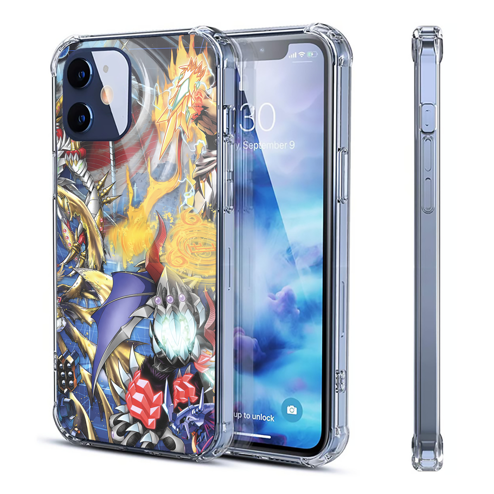 （画像用） Digimon デジタルモンスター/デジモン 【iPhone 12シリーズ対応】透明スマホケース（クリアソフトケース）